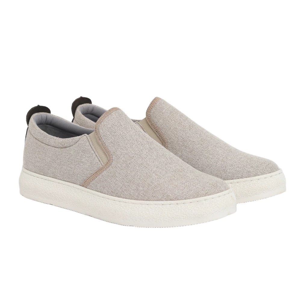 BASKET SLIP-ON CUIR — beige
